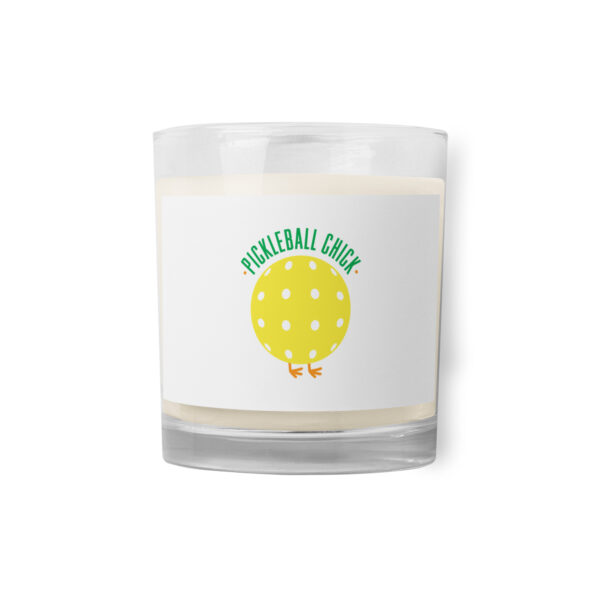 PICKLEBALL CHICK GLASS JAR SOY WAX CANDLE