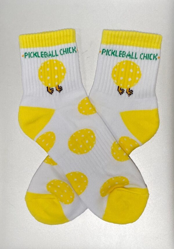 PICKLEBALL CHICK COTTON CREW SOCKS